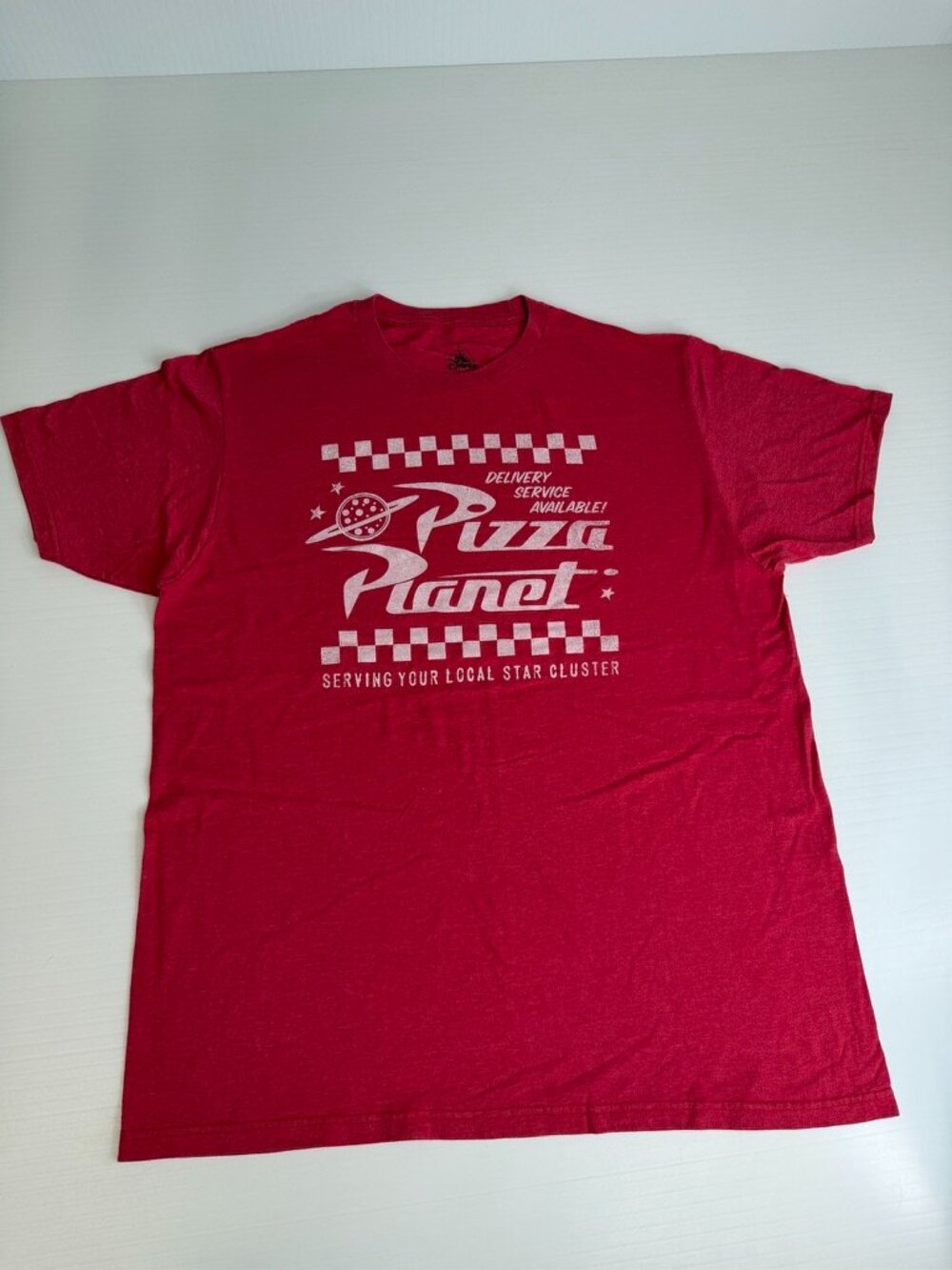 Pizza Planet Shirt Men Large Toy Story Alien Disney Collect Retro Work Party Go